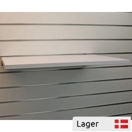Shelf for slatted panels - white