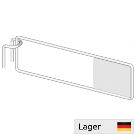 Divider arm, with plate, for perforated backbar
