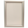 Hinged aluminium frame with in anti-reflective PVC film. 25mm profiles
