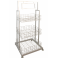 Sales stand with 3 baskets white