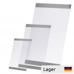 PVC placard sleeve, with adhesive tape