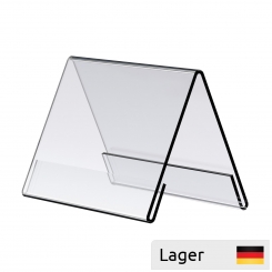 Acrylic tablestand, angled, transparent