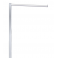Straight arm, H 95 cm, with 6 holes 10 cm, crome, for garment stand