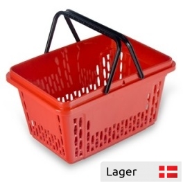 28 L Plastic Shopping Basket - with/without Logo
