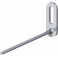 Single hook Ø4 for mounting with a screw