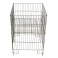 Folding Basket in wire, with adjustable bottom, Zinc