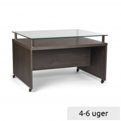 Sales podium with glass top