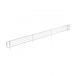 Front grille for sheet metal shelf 