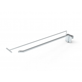 Single hook Ø10 x 400mm with pricearm for 20mm Perforated Backbar