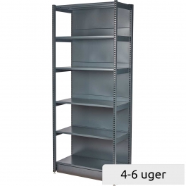 Shelving with front upright