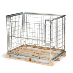 Wire mesh frame for EUR-pallet