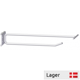 Single hook with price arm, for pegboard 9,5x9,5mm, spacing 38mm