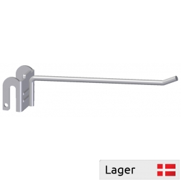 Single hook with plate bracket, for 6mm bar