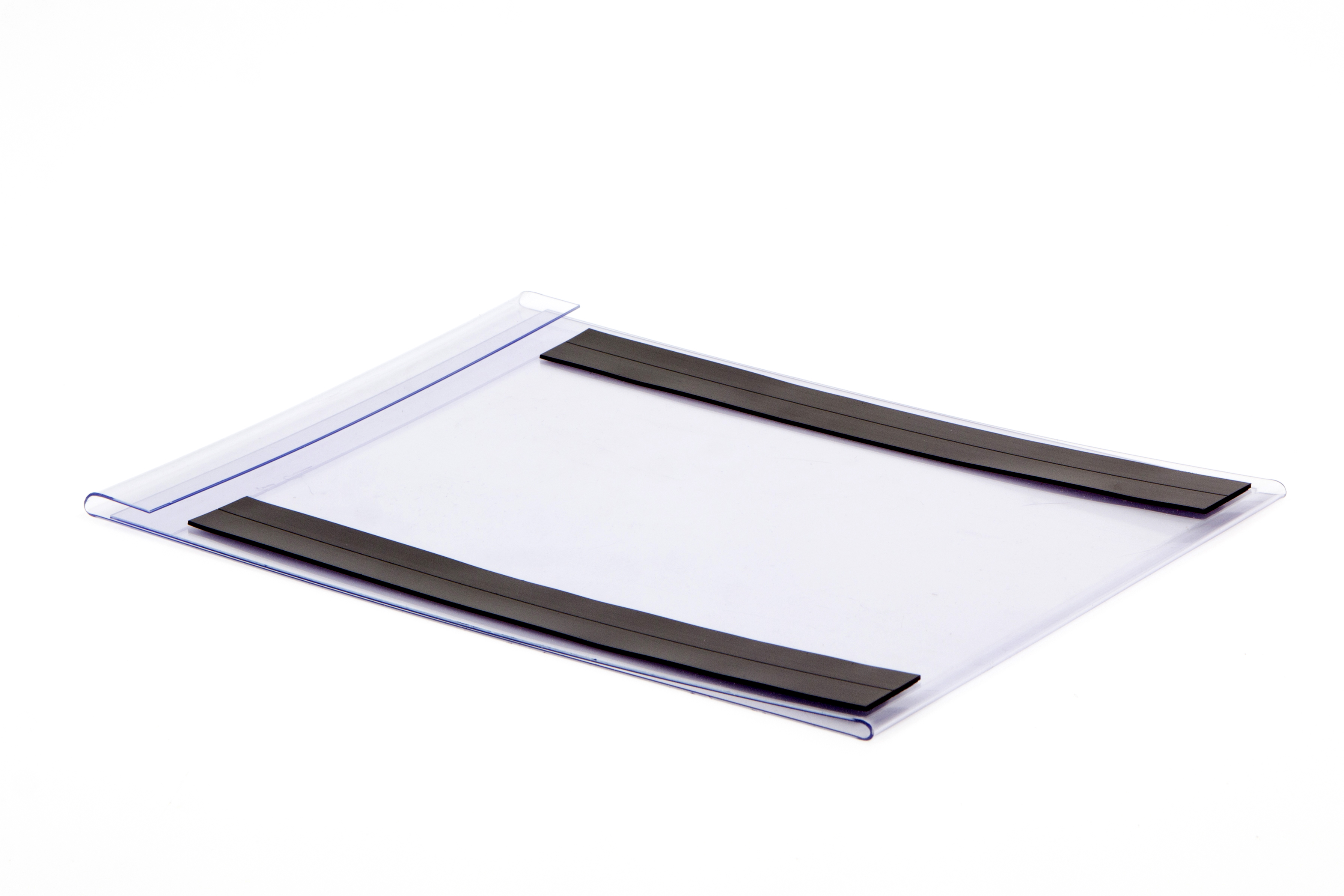 acrylic a4 pocket with 2 magnetic stripes
