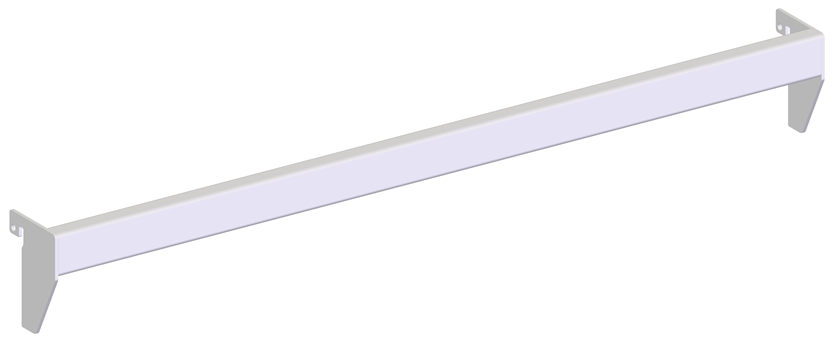 backbar 30x10mm with 2 fixed adapters