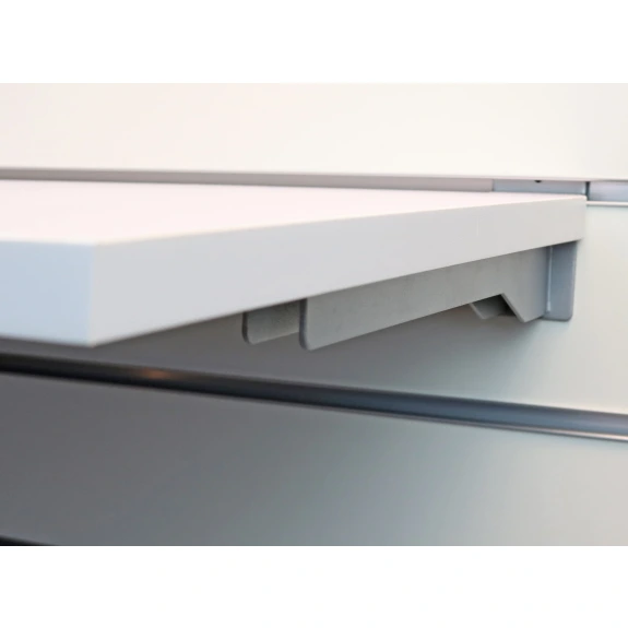 ashelf for slatted panels in white 02