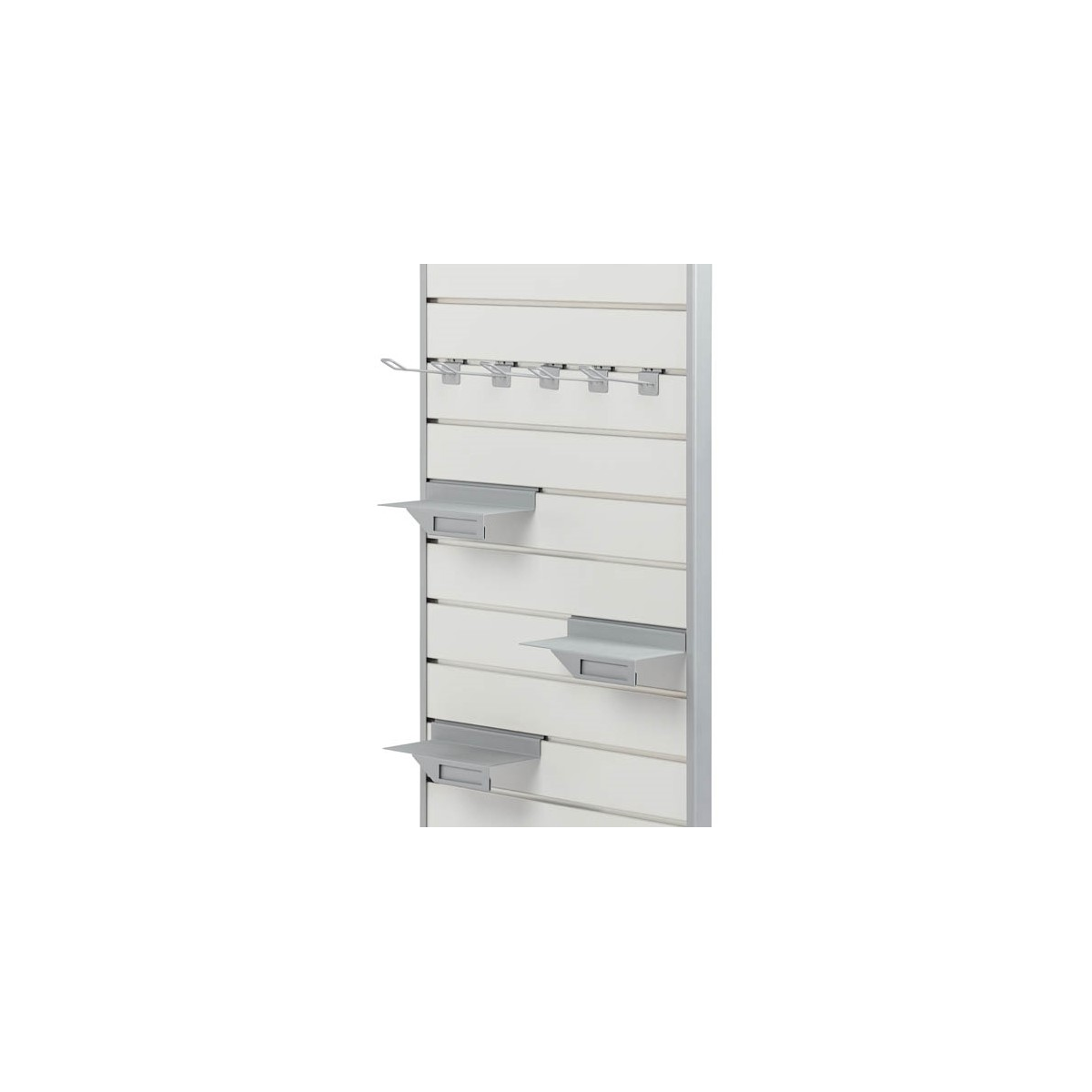 l gondola with slatwall panel on frame 001