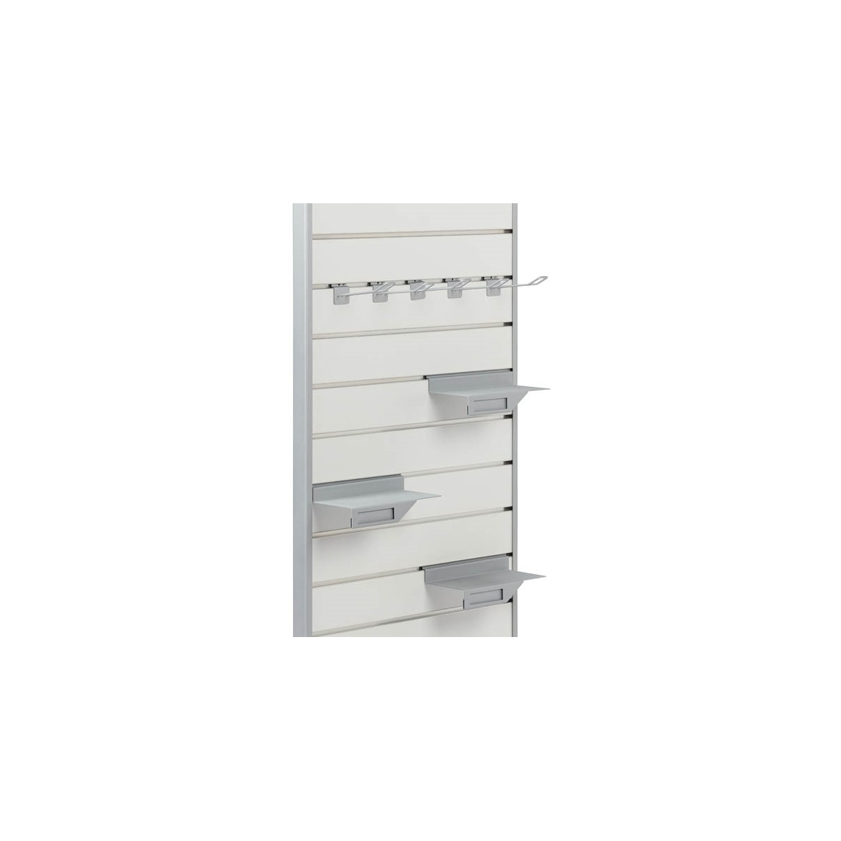 l gondola with slatwall panel on frame 01
