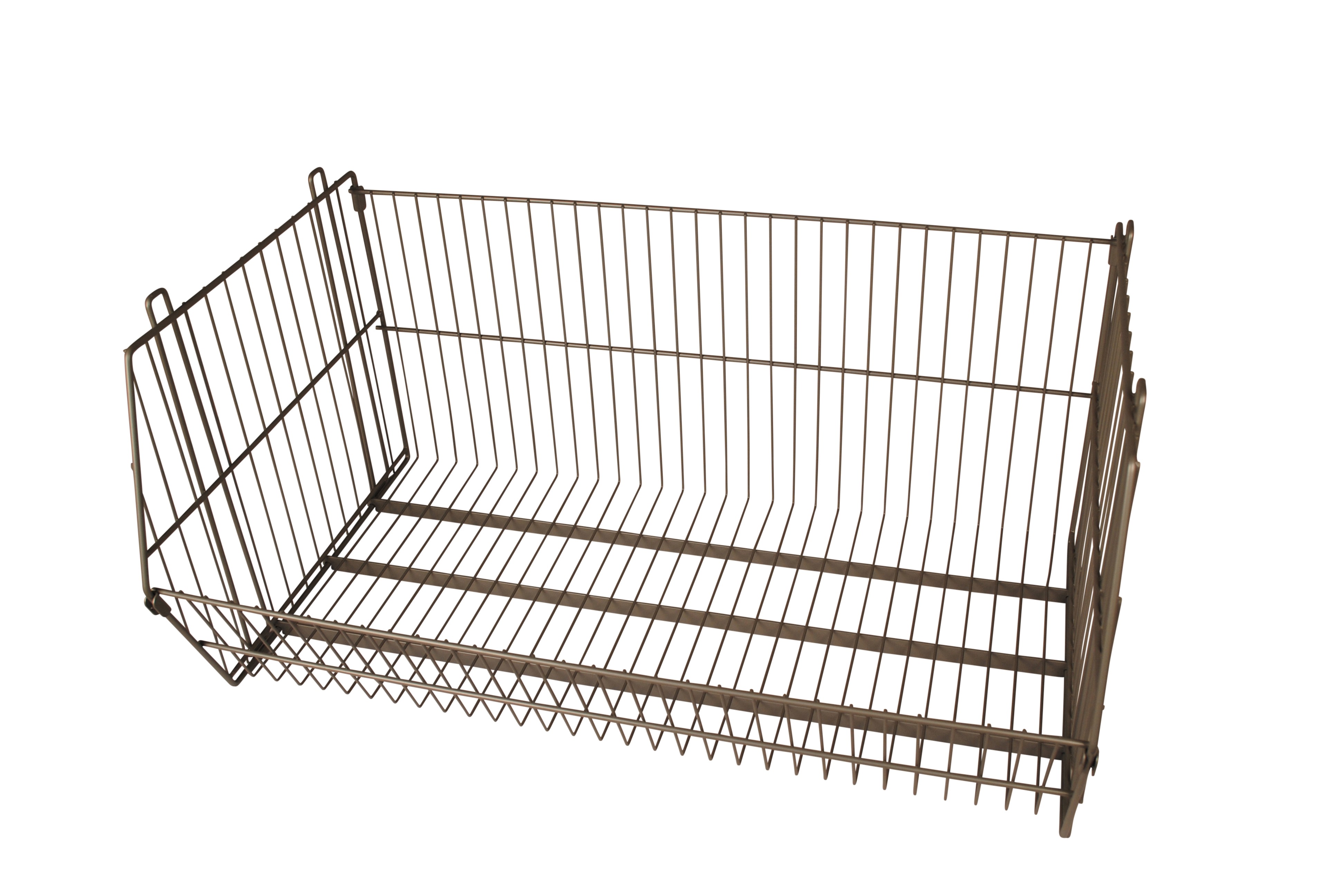 stackable basket with side panels depth 50cm height 41cm 01