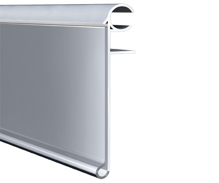 clear datastrip for wire shelves